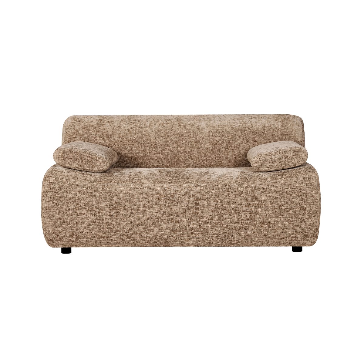 Canapé en tissu marron Mélina