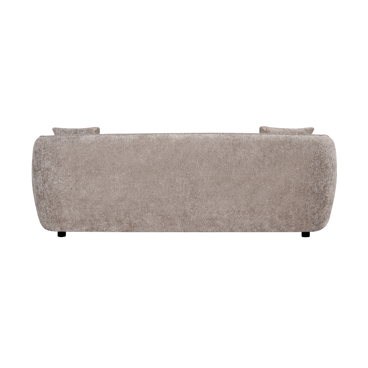 Canapé en tissu marron 3 places Yelena