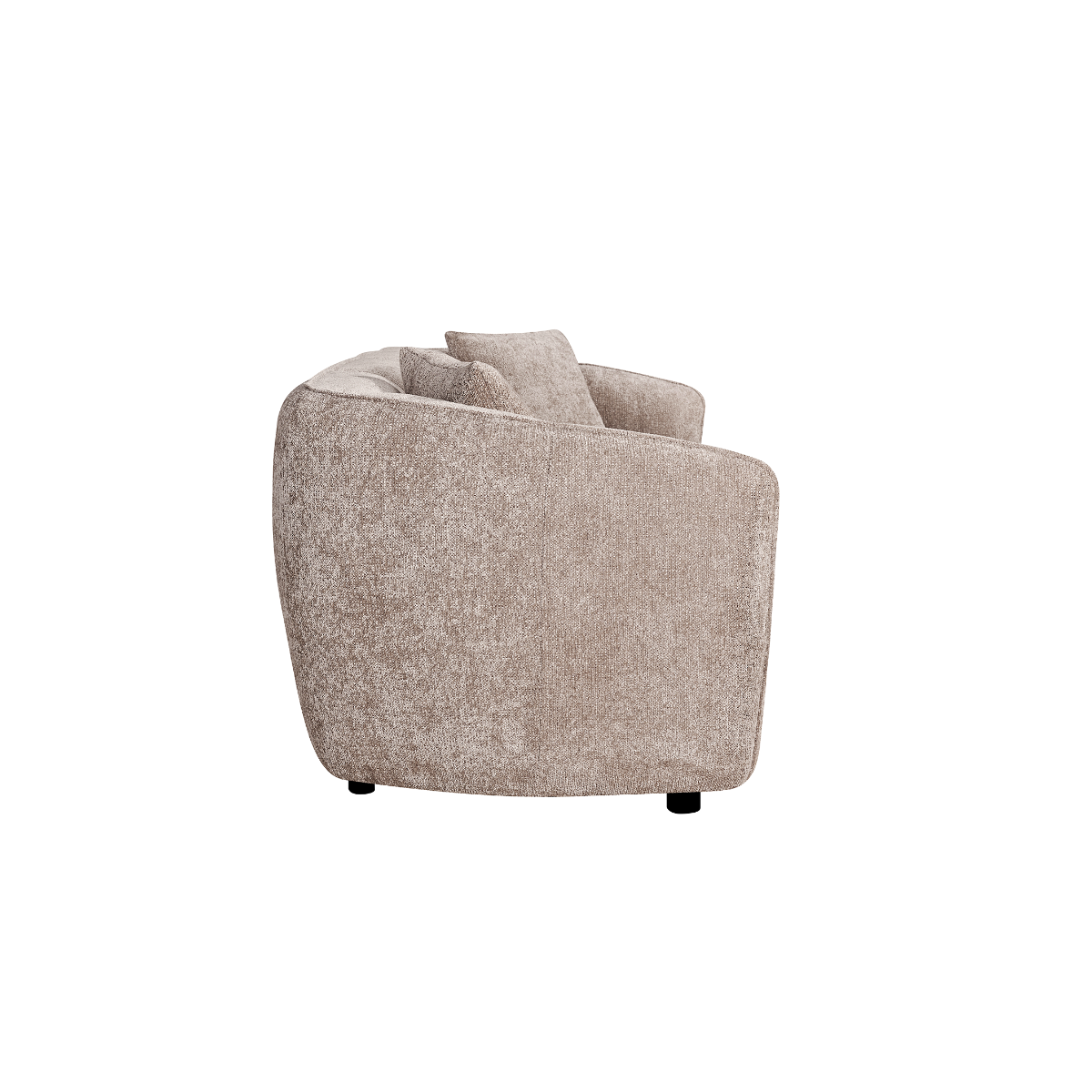 Canapé en tissu marron 2 places Yelena