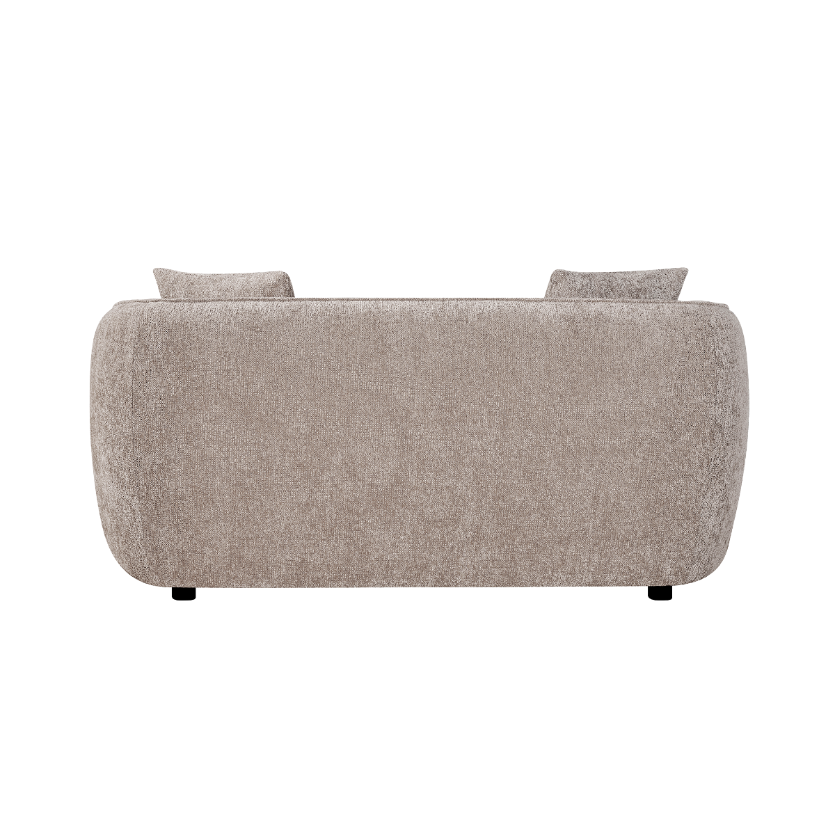 Canapé en tissu marron 2 places Yelena