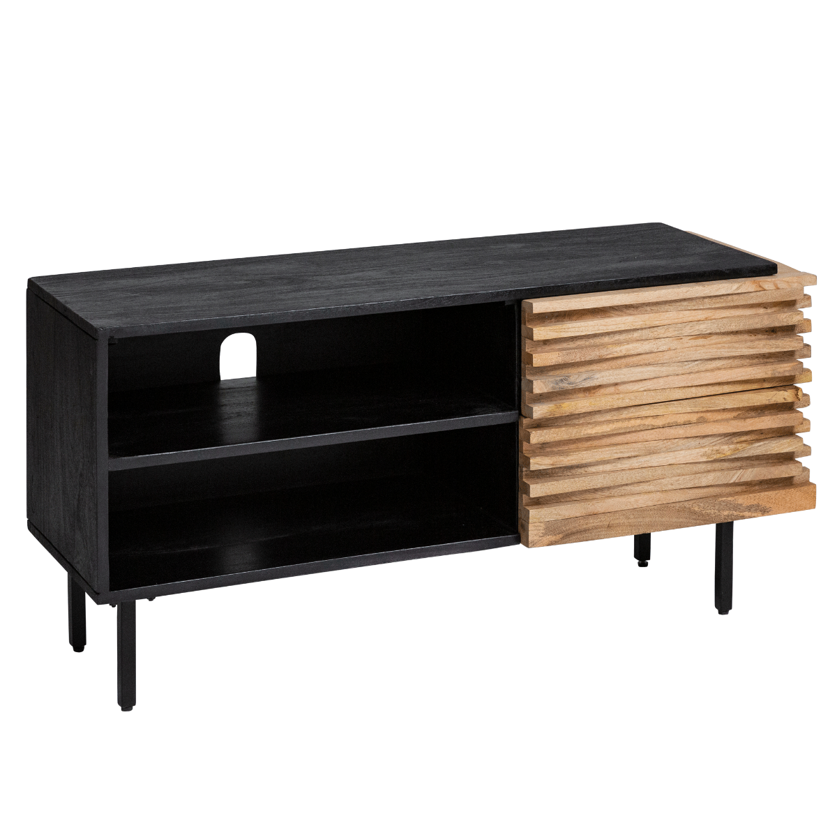 Petit meuble tv en bois de manguier Tino