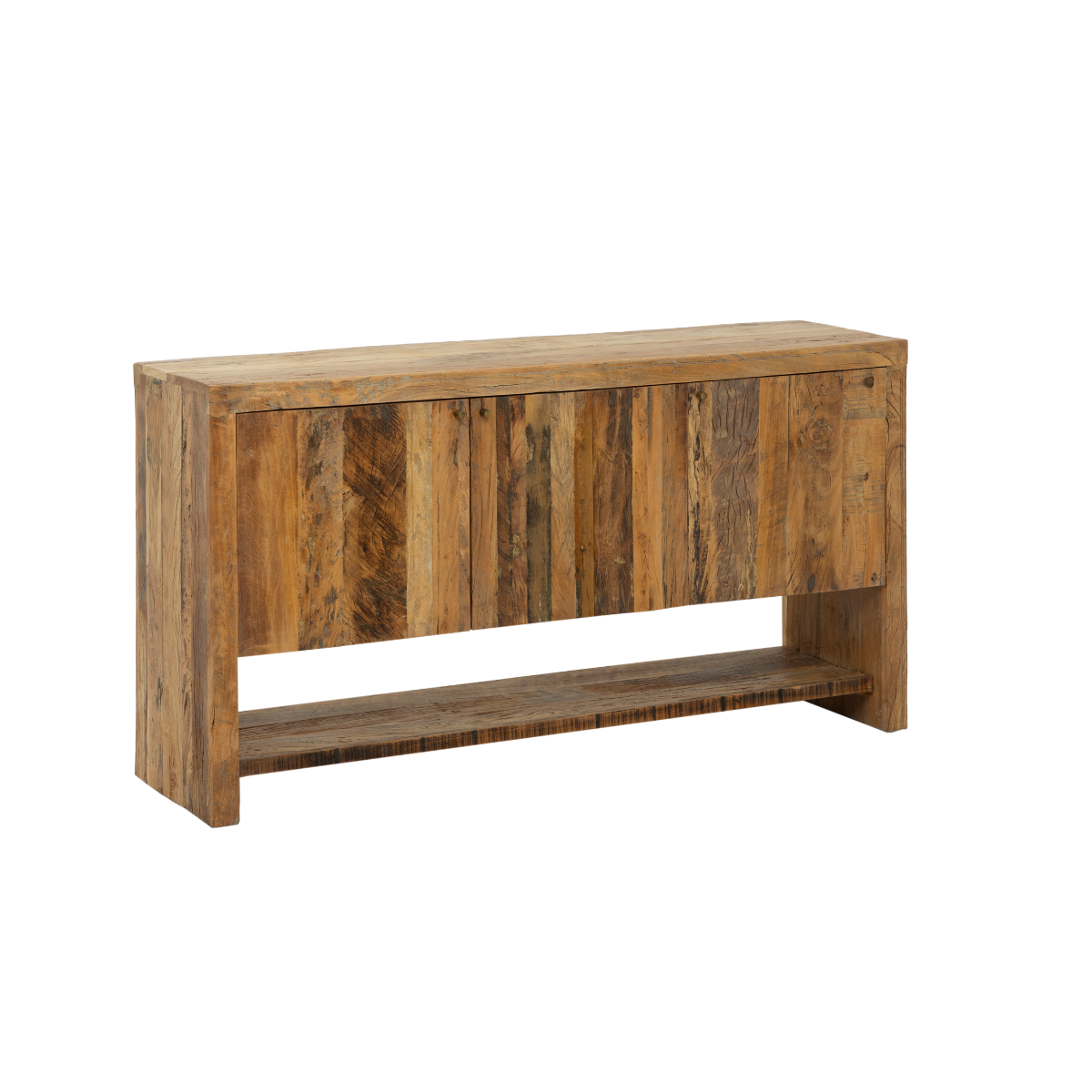 Meuble sous vasque en bois recyclé Naël