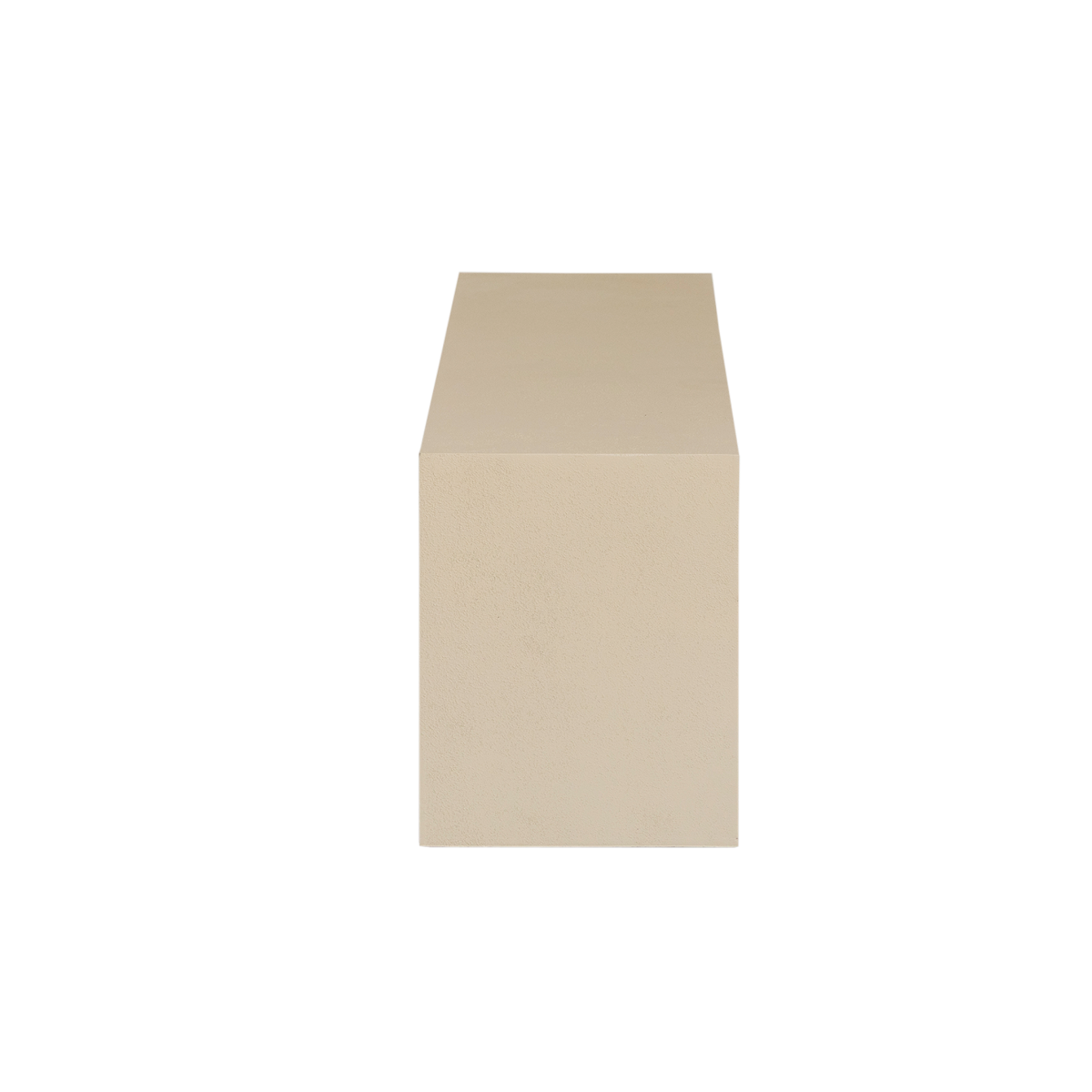 Meuble TV 2 portes et 1 étagère effet béton et bois recyclé Dalva