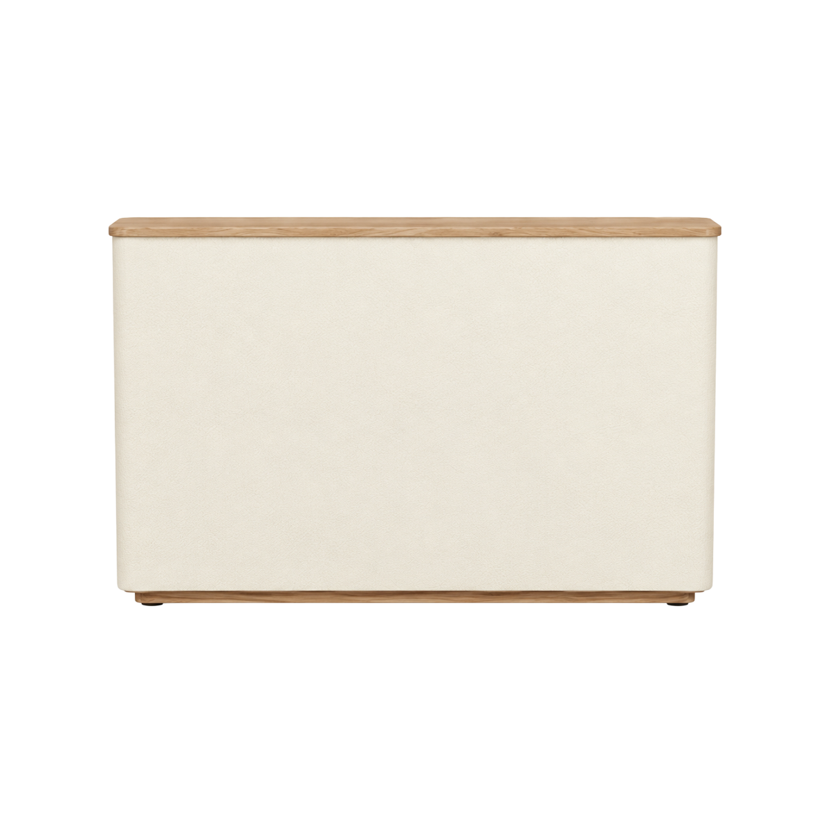 Meuble bar en bois d'acacia et bois effet béton Dalva