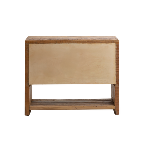 Petit meuble sous vasque en bois recyclé Naël