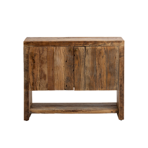 Petit meuble sous vasque en bois recyclé Naël