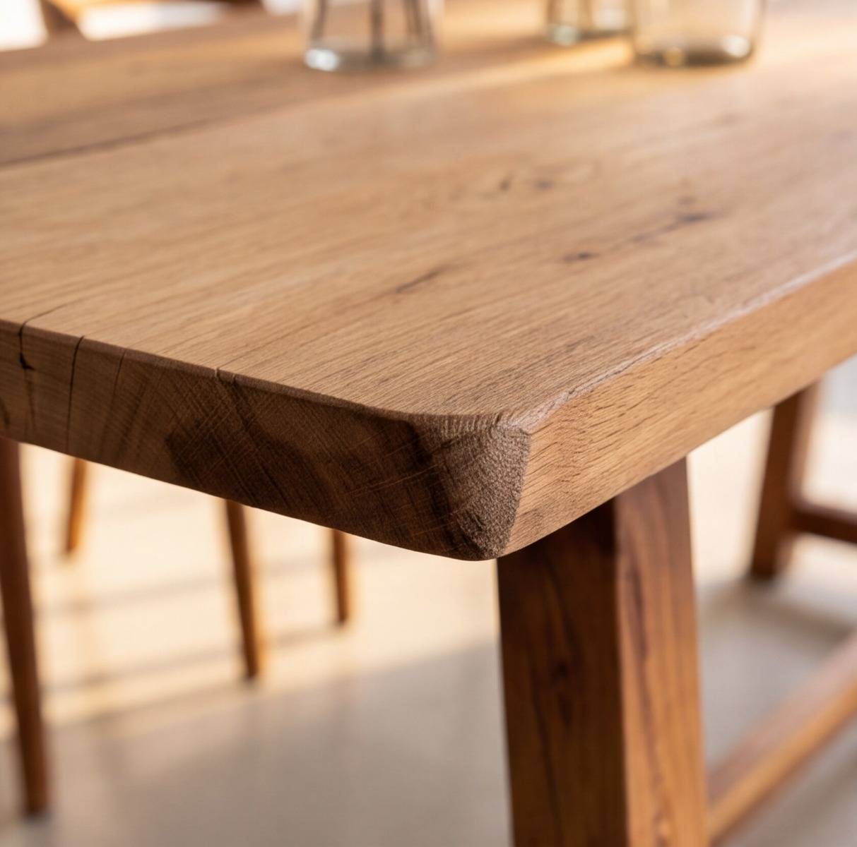 Table à manger en bois recyclé Eurydice