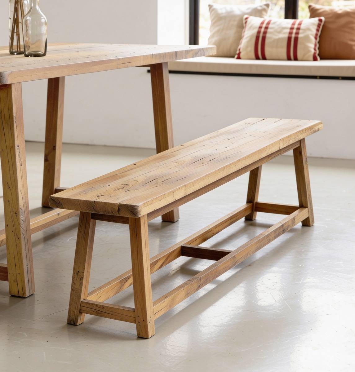 Banc en bois recyclé Eurydice