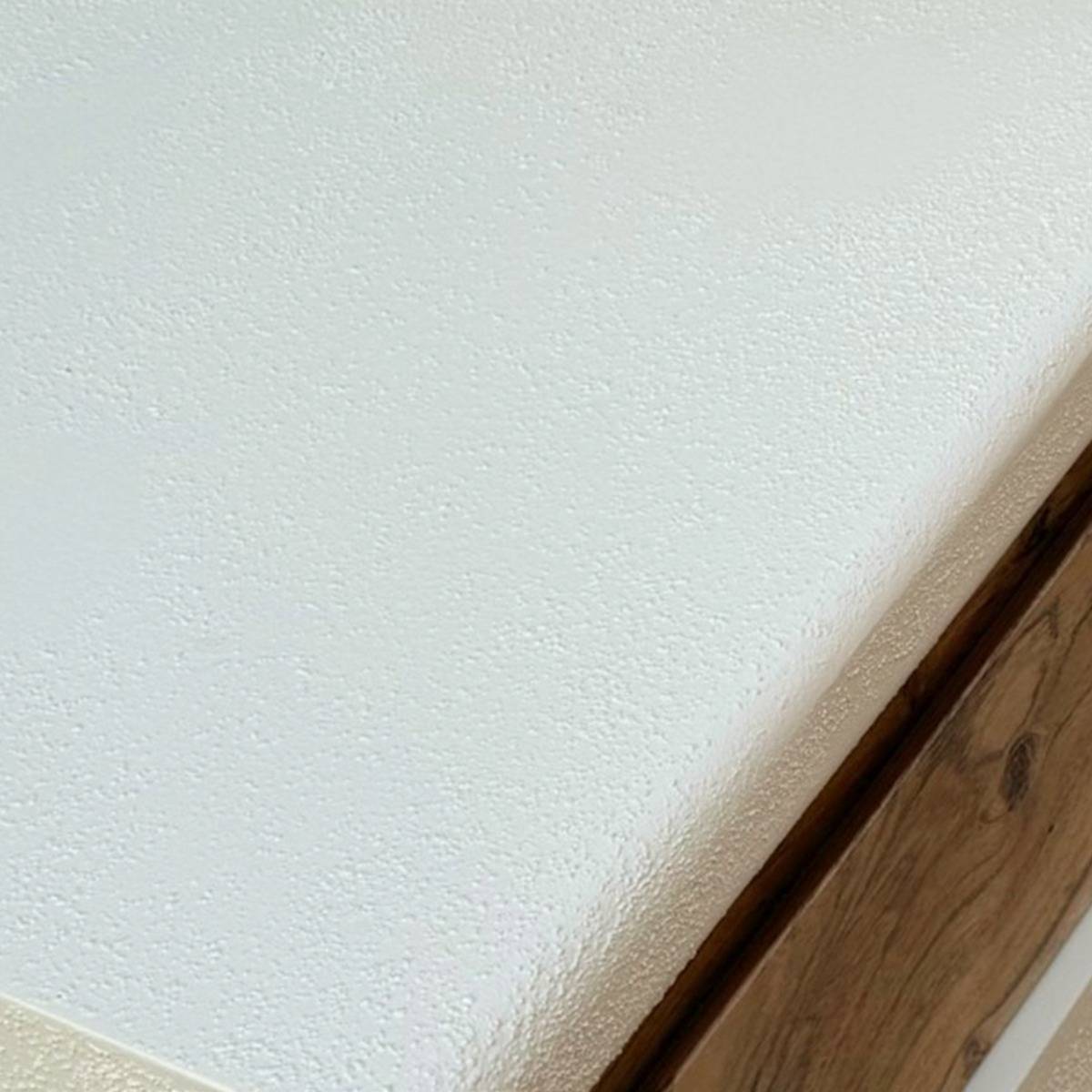 Meuble TV 2 tiroirs en bois effet béton et acacia Dalva