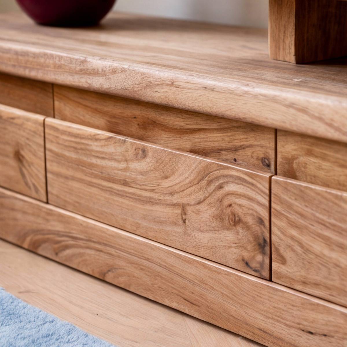 Meuble TV en bois d'acacia Léora