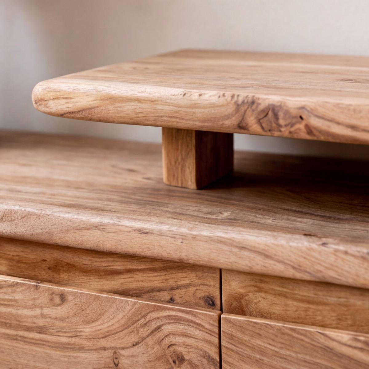 Meuble TV en bois d'acacia Léora