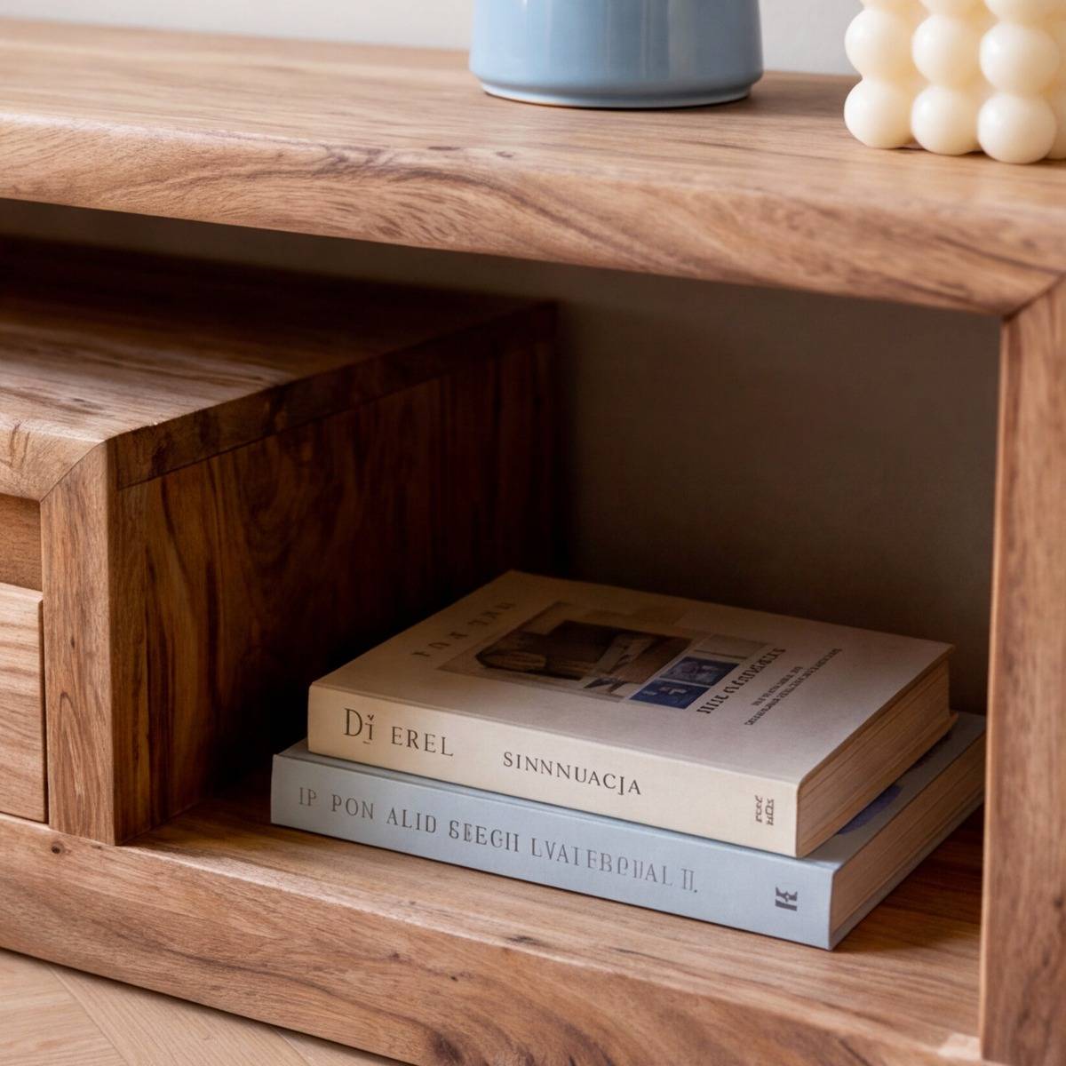 Meuble TV en bois d'acacia Léora