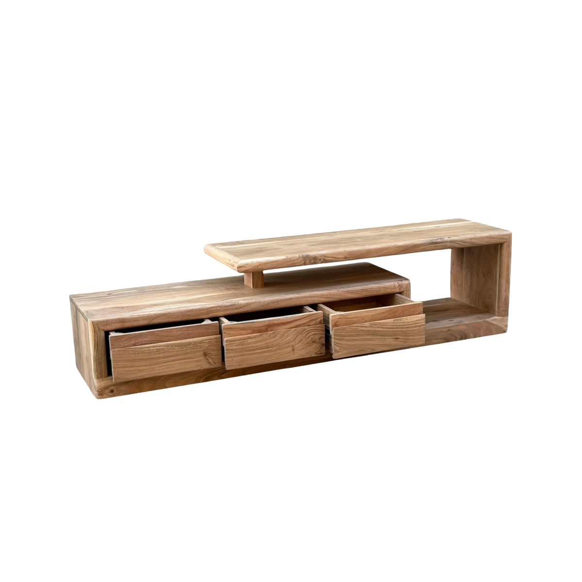 Meuble TV en bois d'acacia Léora