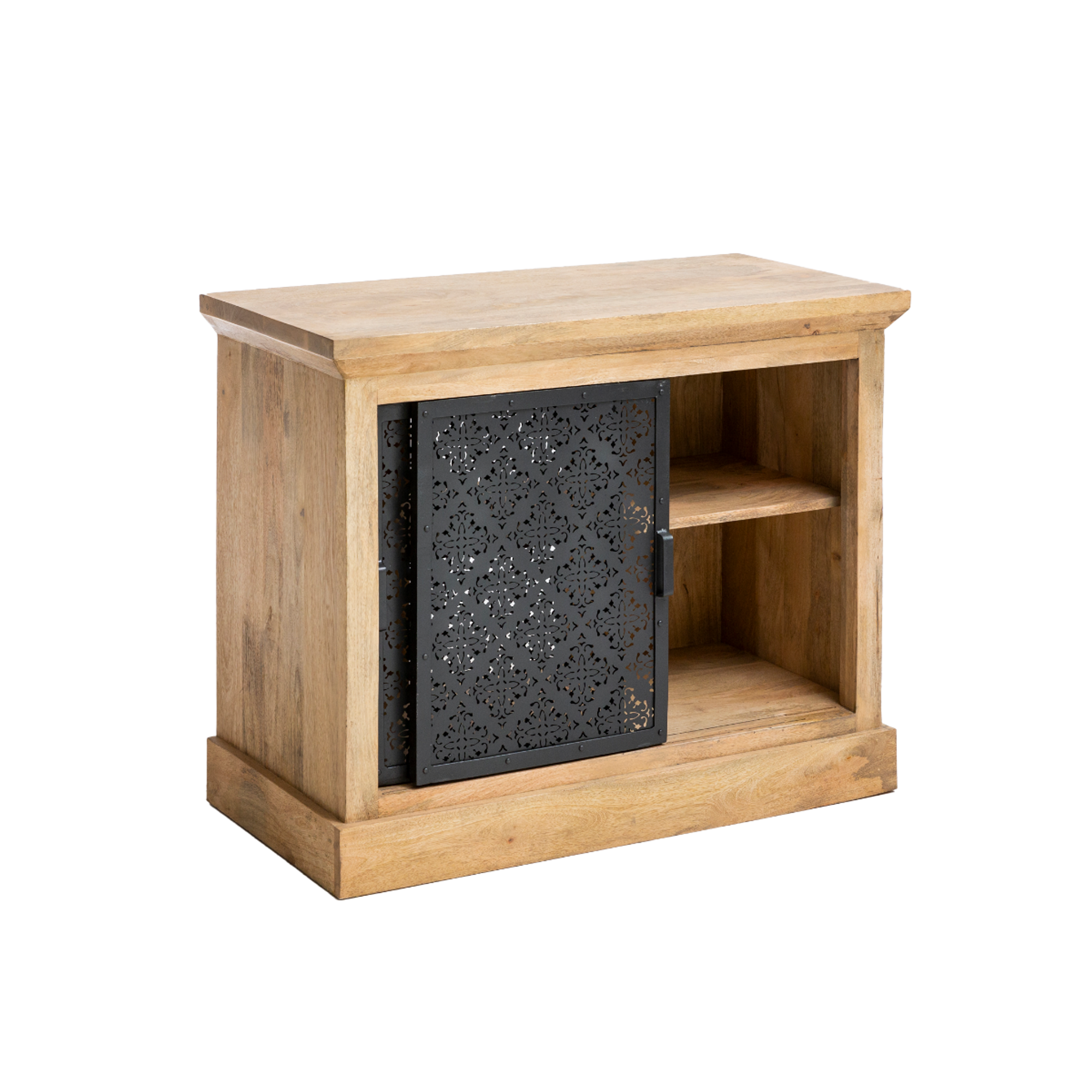 Petit meuble sous vasque en bois de manguier Sahara