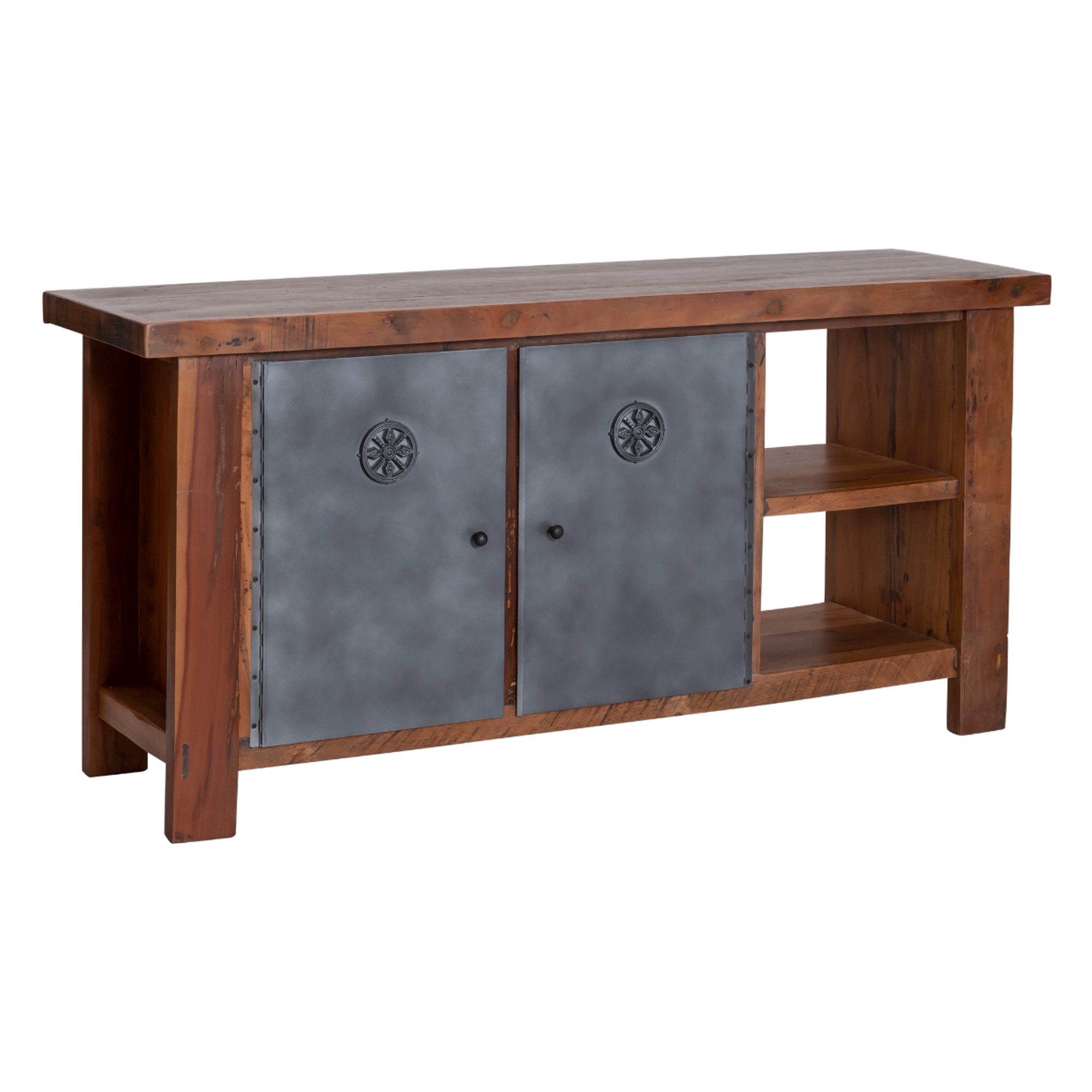 Meuble sous vasque en bois recyclé Hector