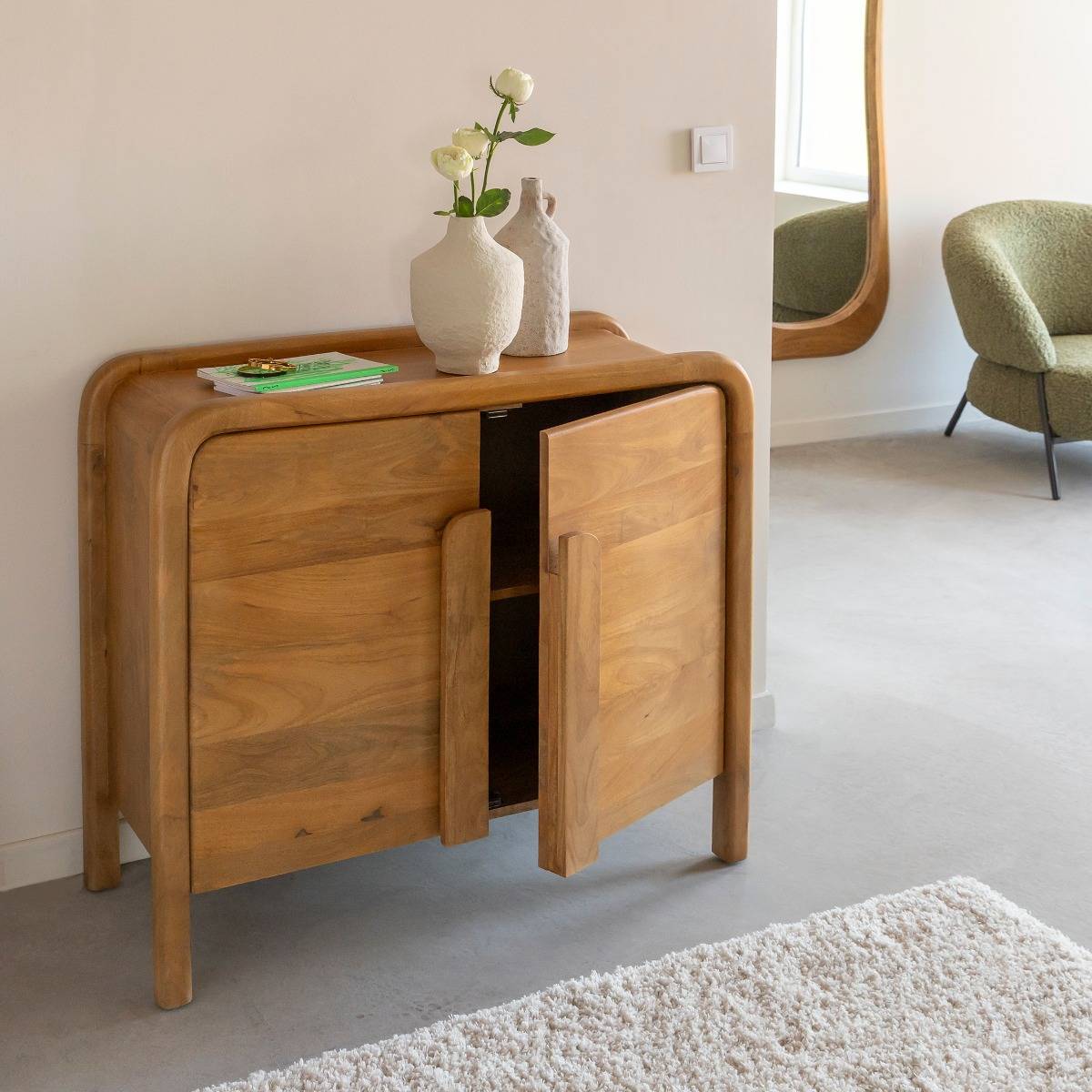 Buffet 2 portes en bois de manguier Féodor