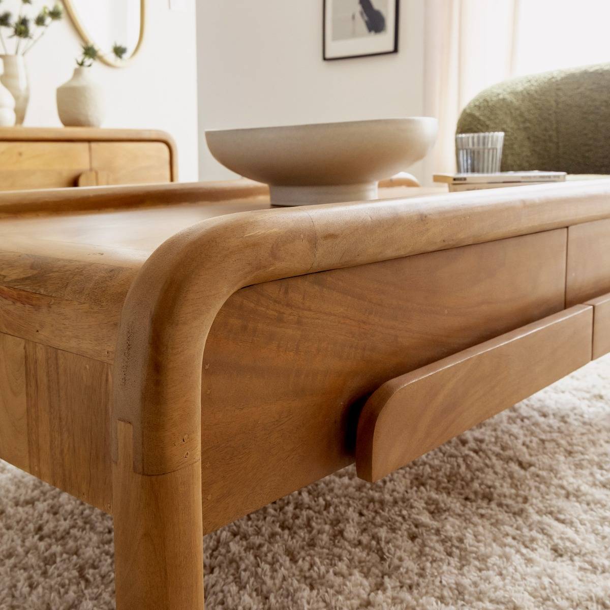 Table basse en bois de manguier Féodor