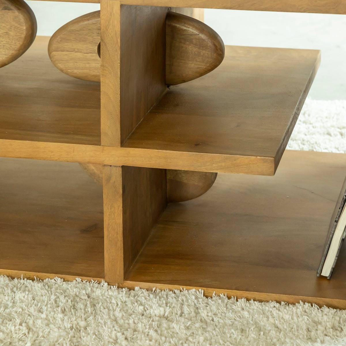 Table basse design en bois de manguier Alwen