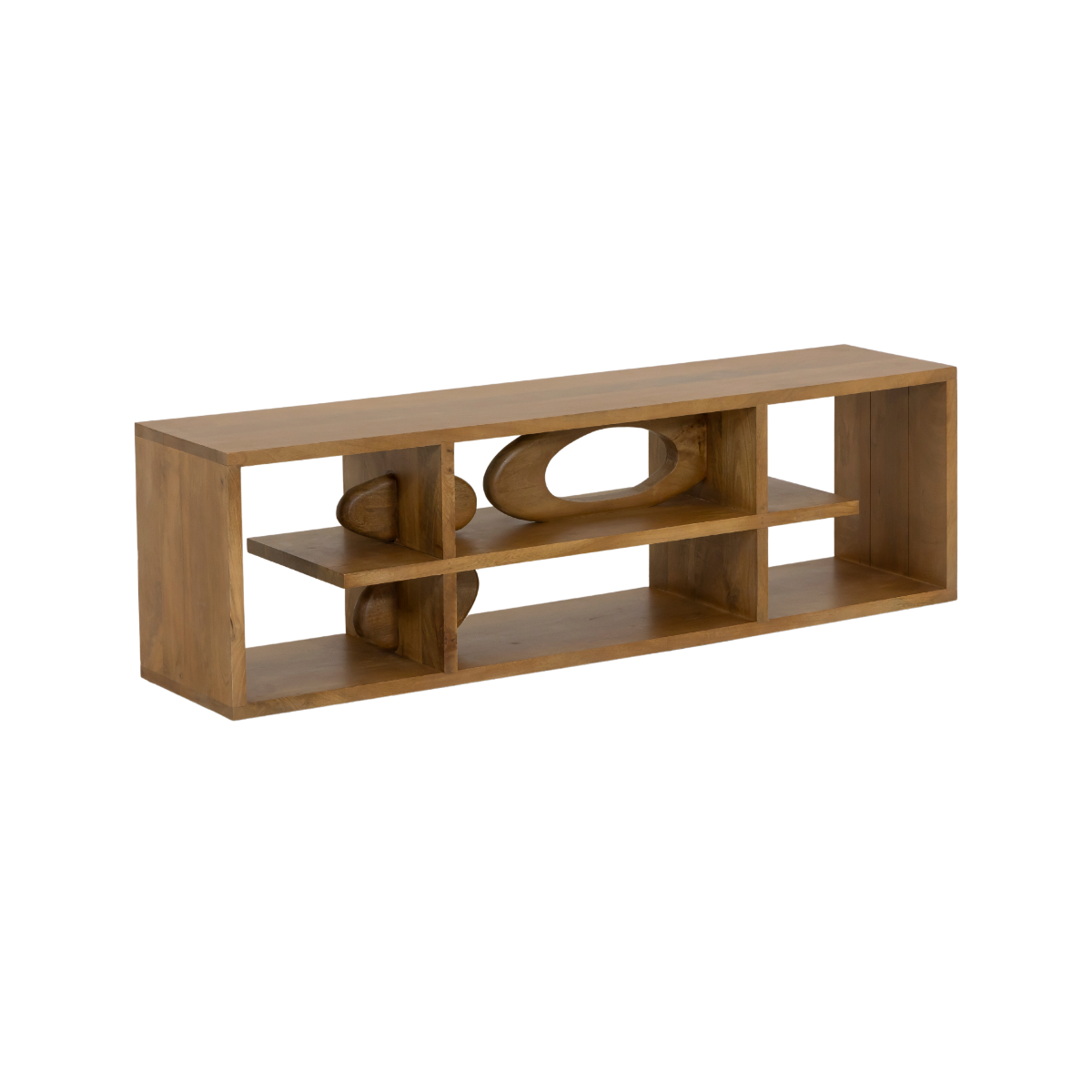 Meuble TV design en bois de manguier Alwen