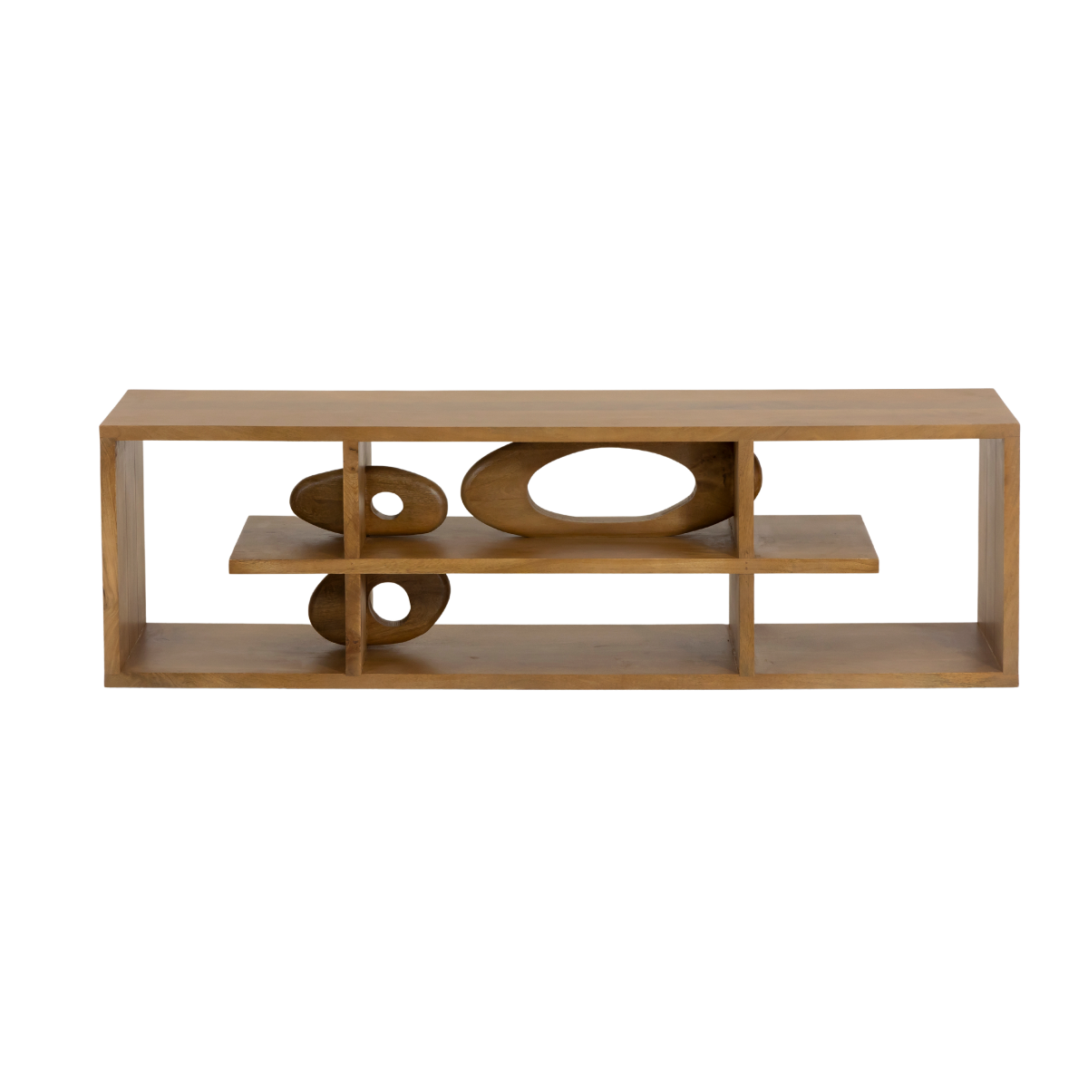 Meuble TV design en bois de manguier Alwen