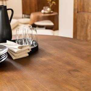Table à manger ronde en bois de manguier Zola