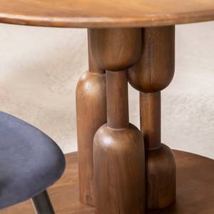 Table à manger ronde en bois de manguier Zola