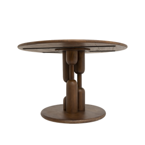 Table à manger ronde en bois de manguier Zola