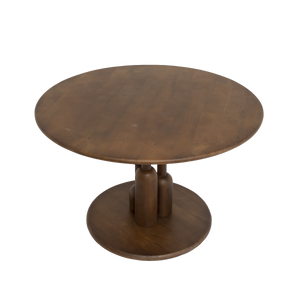 Table à manger ronde en bois de manguier Zola