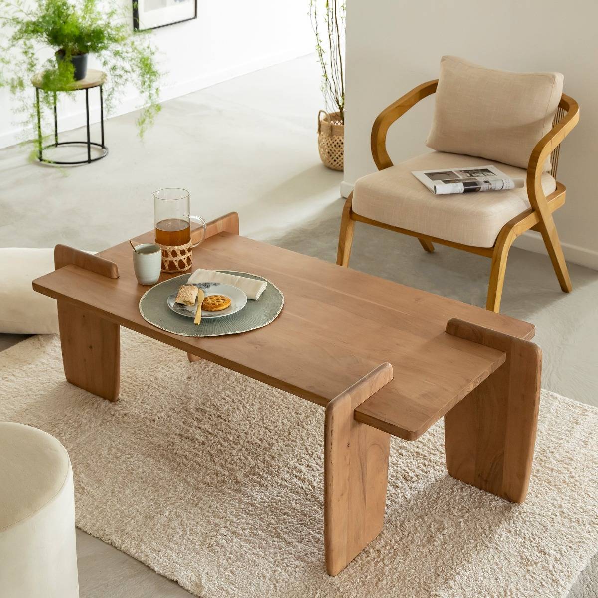 Fauteuil en bois de mindy Suzie