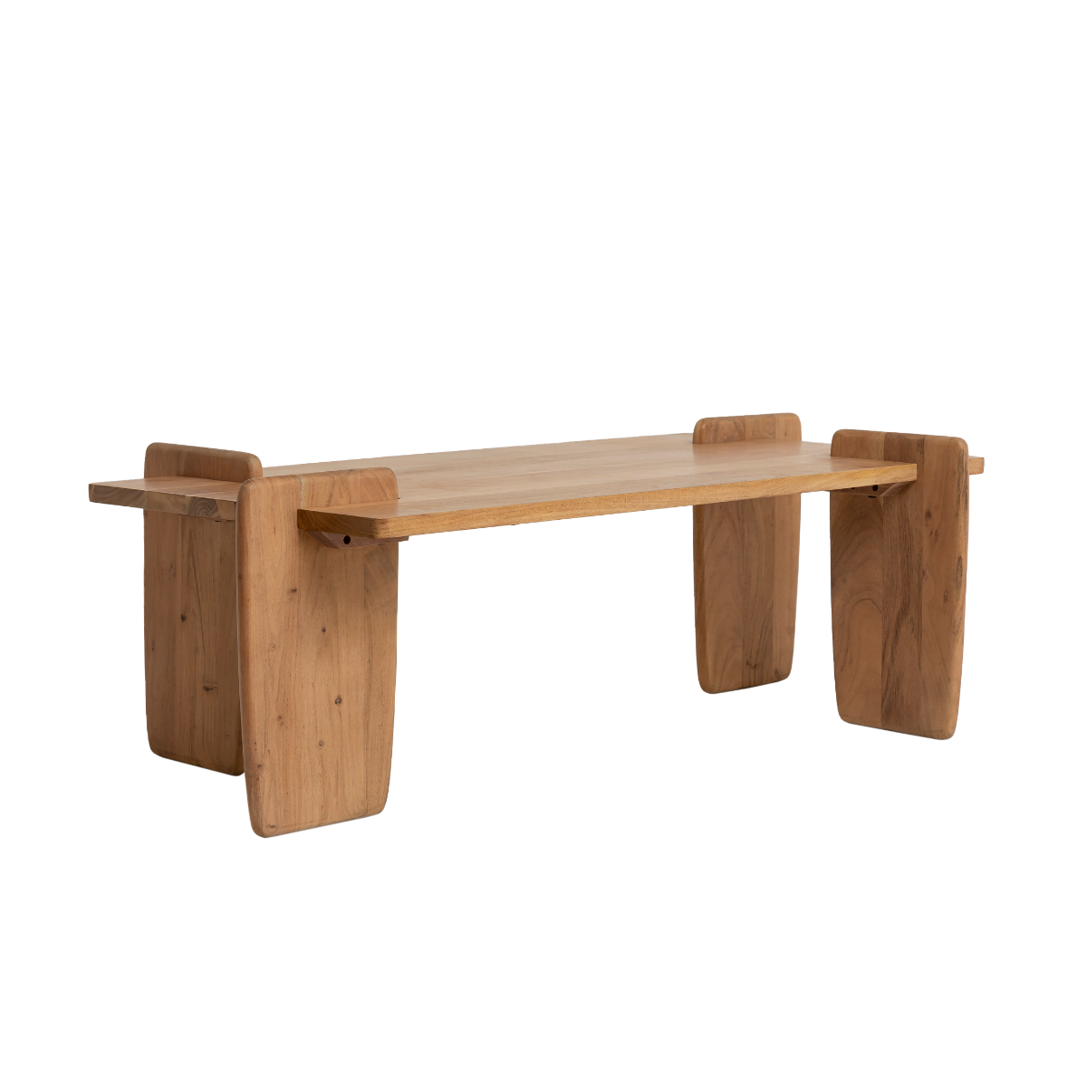 Table basse rectangle en bois d'acacia Zola 