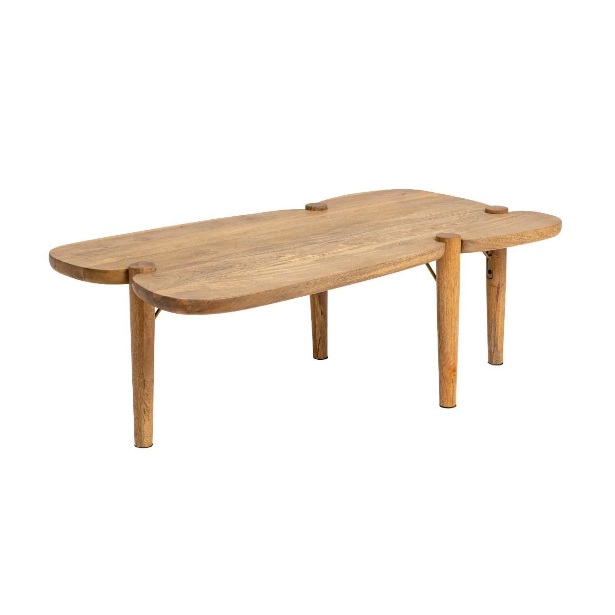 Table basse vague en bois de manguier Zola 