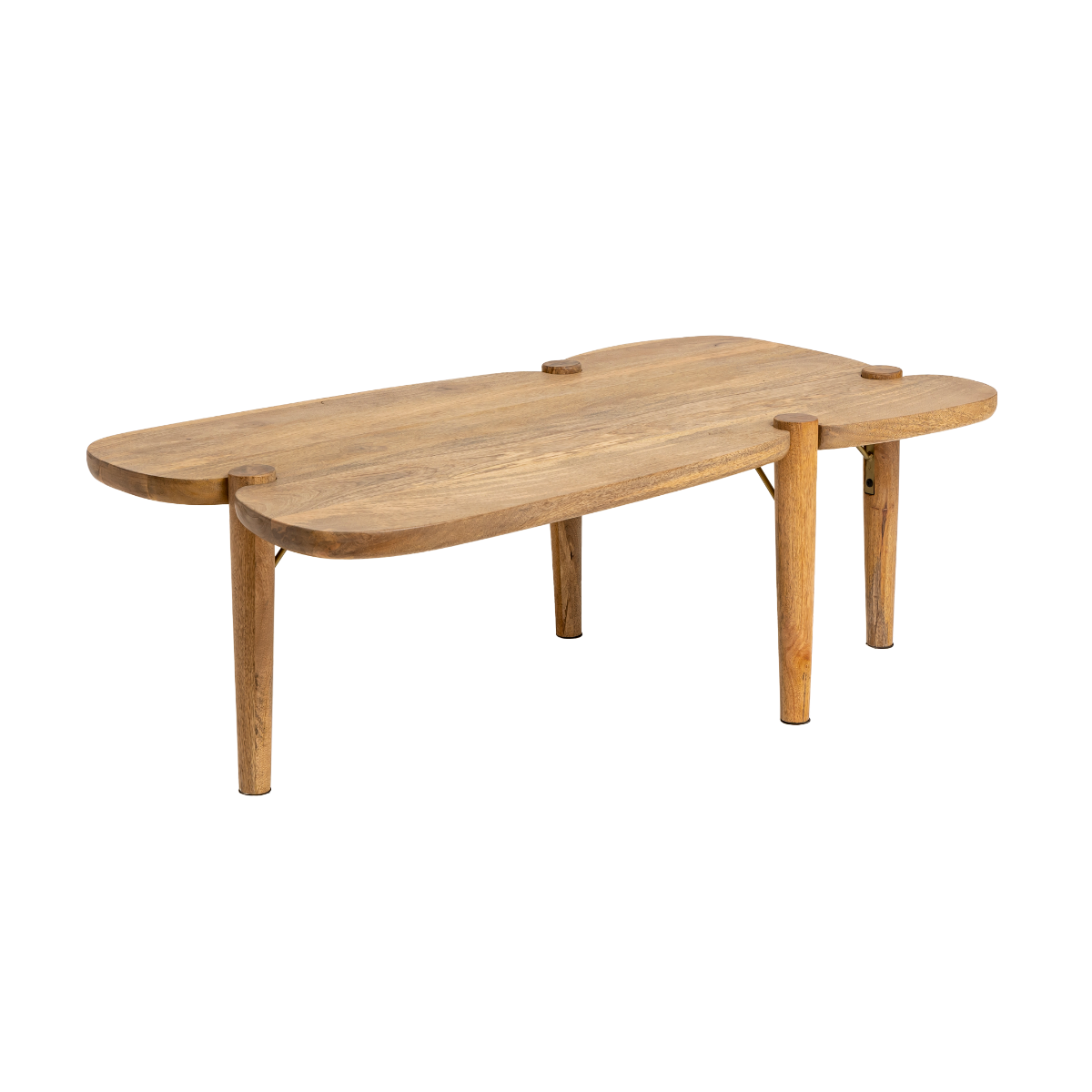 Table basse vague en bois de manguier Zola