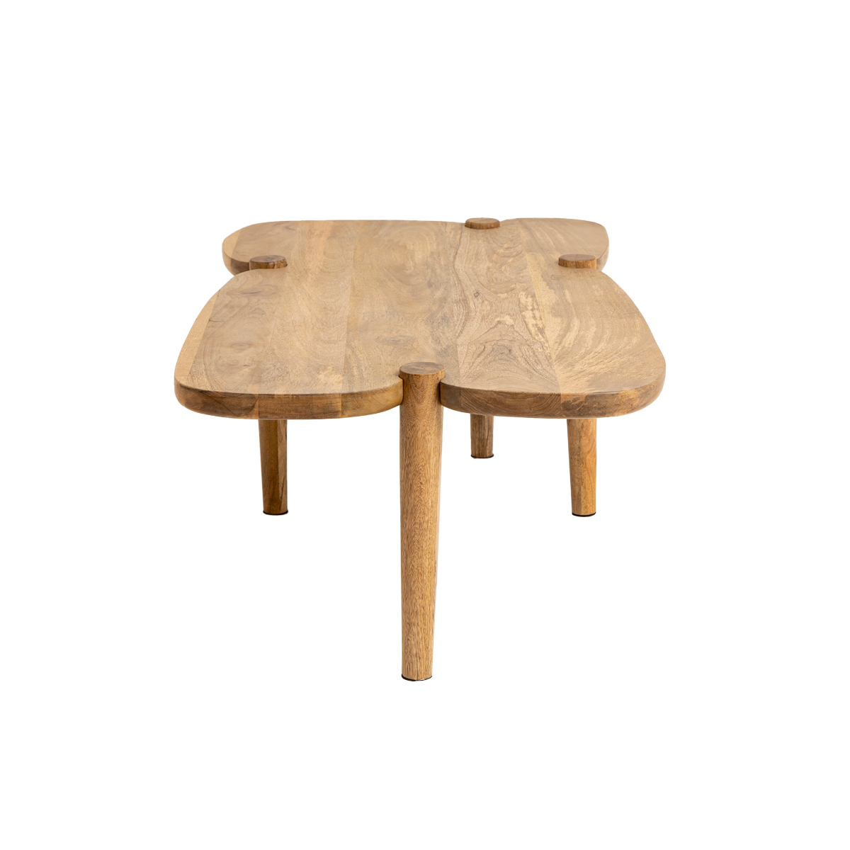 Table basse vague en bois de manguier Zola 