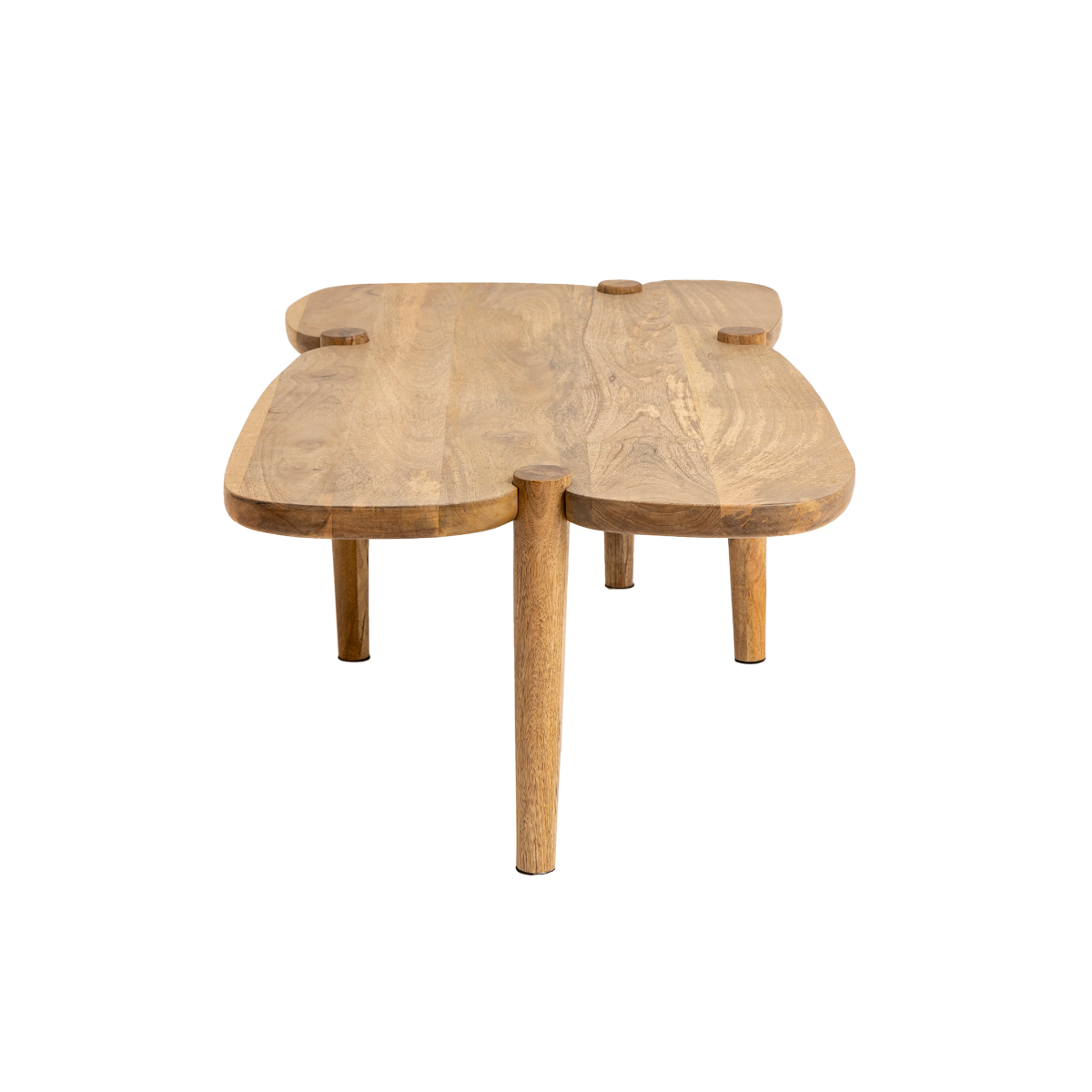 Table basse vague en bois de manguier Zola