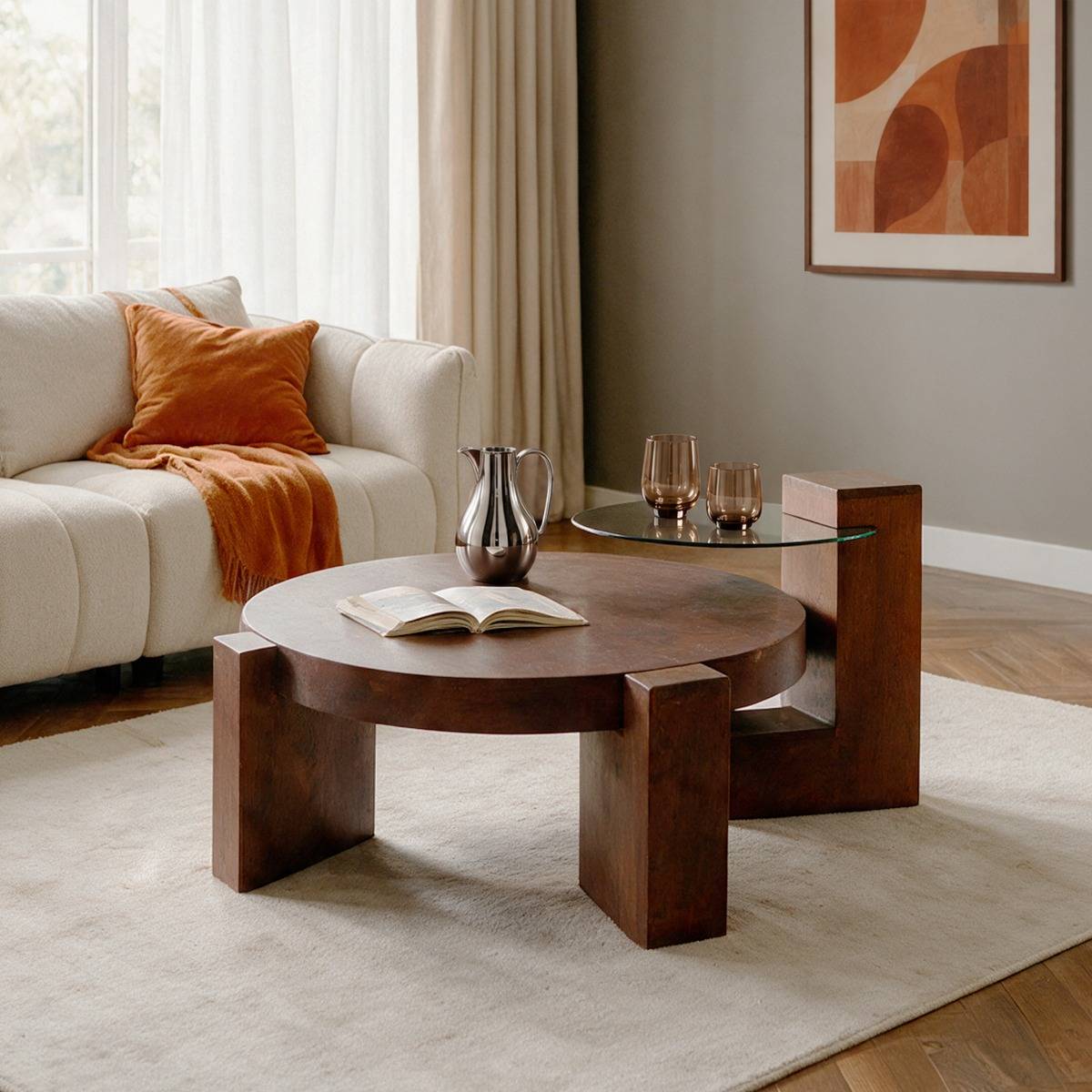 Table basse en bois de manguier Pierrick