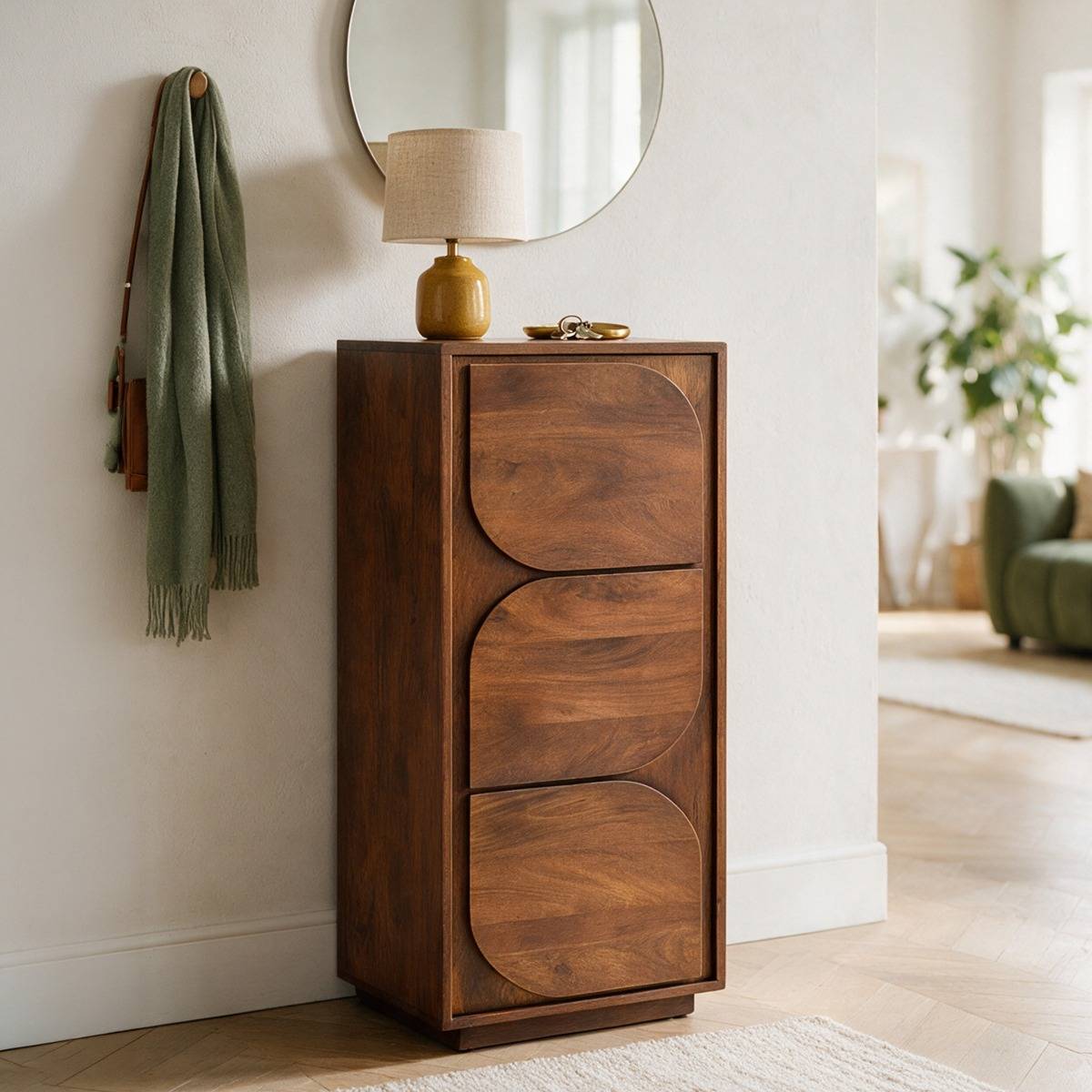 Chiffonnier en bois de manguier Laurent