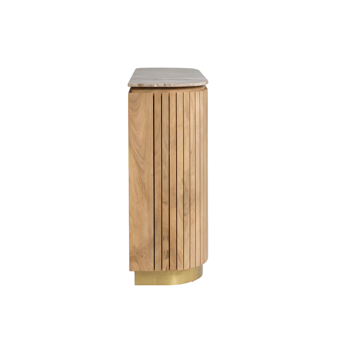 Bar en marbre et bois de manguier Cyrène