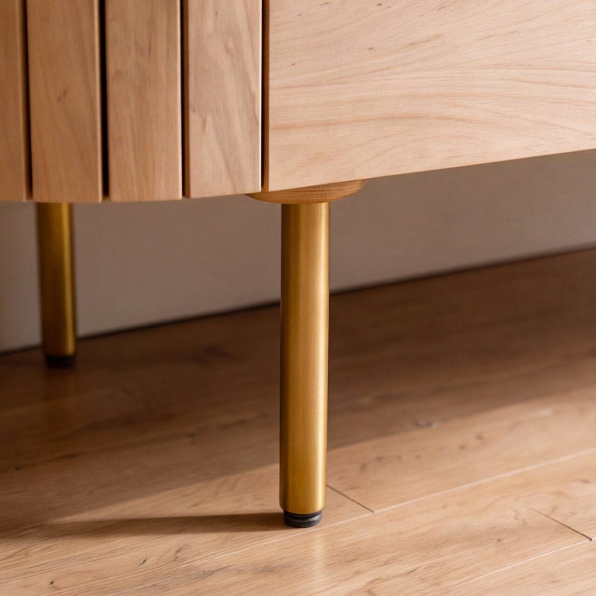 Buffet en marbre et bois de manguier 95 cm Cyrène