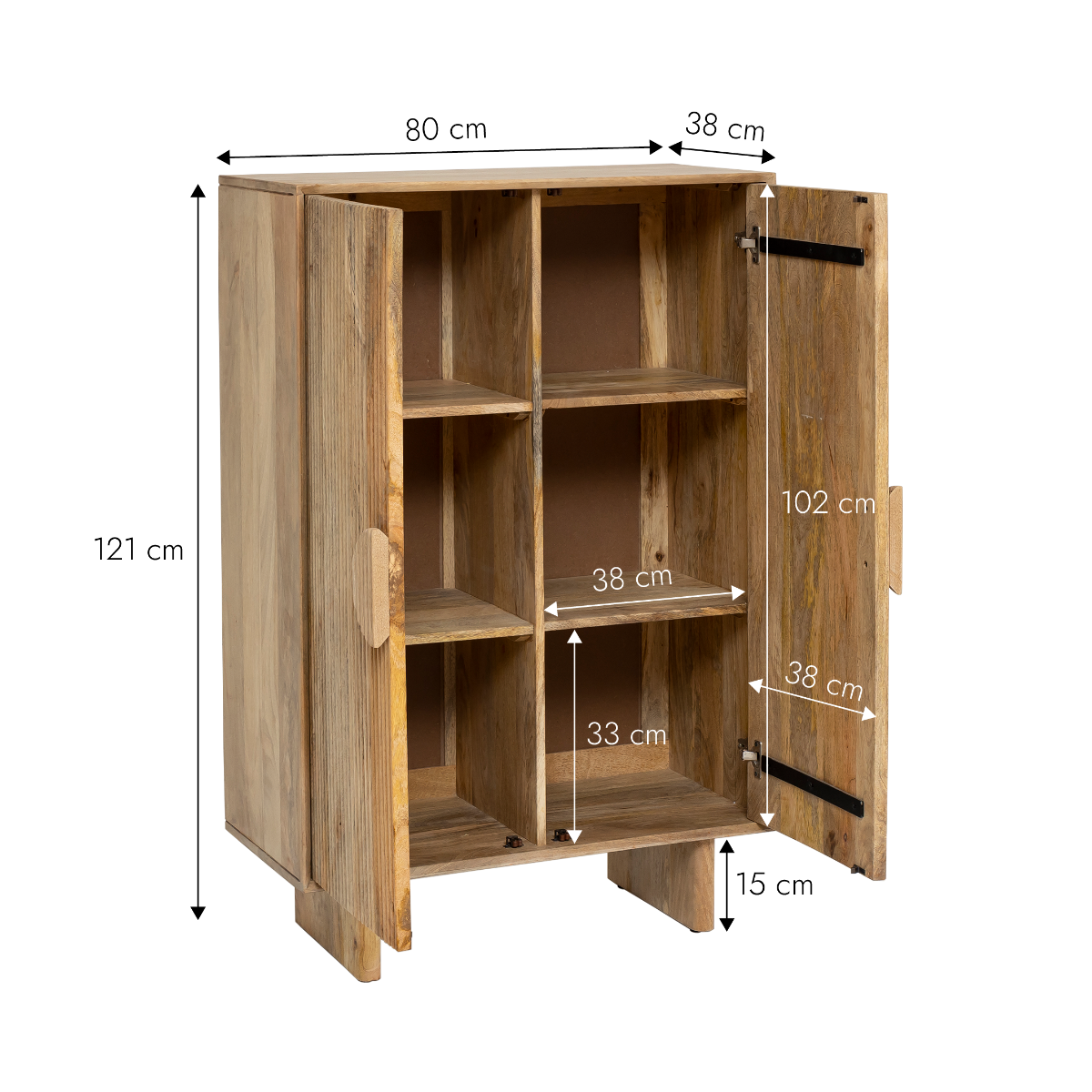 Armoire en bois de manguier Ewan