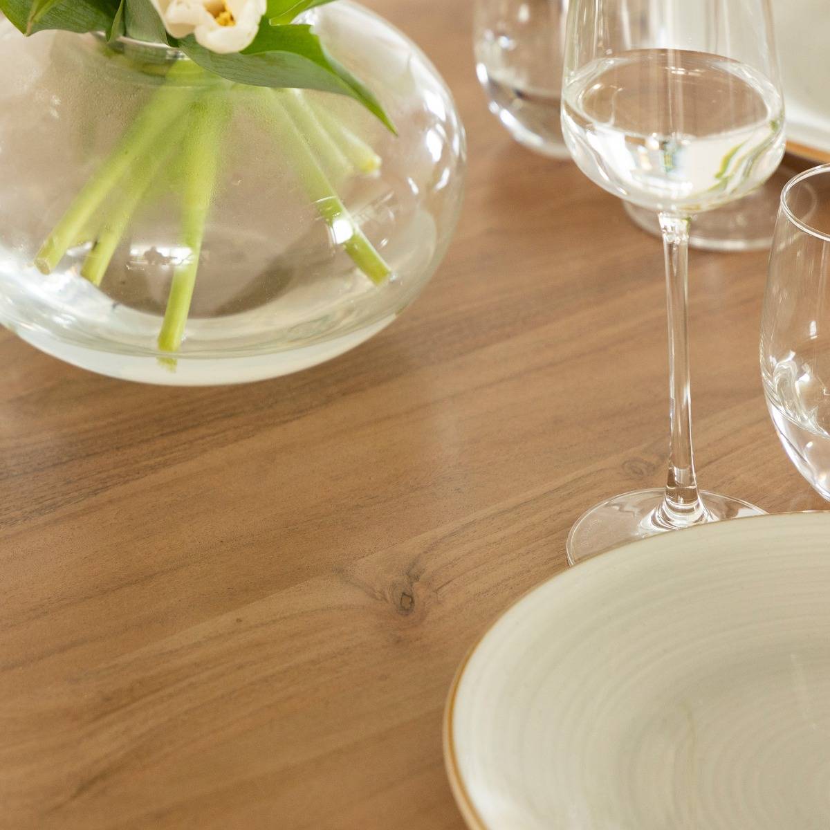 Table à manger en bois acacia Flora