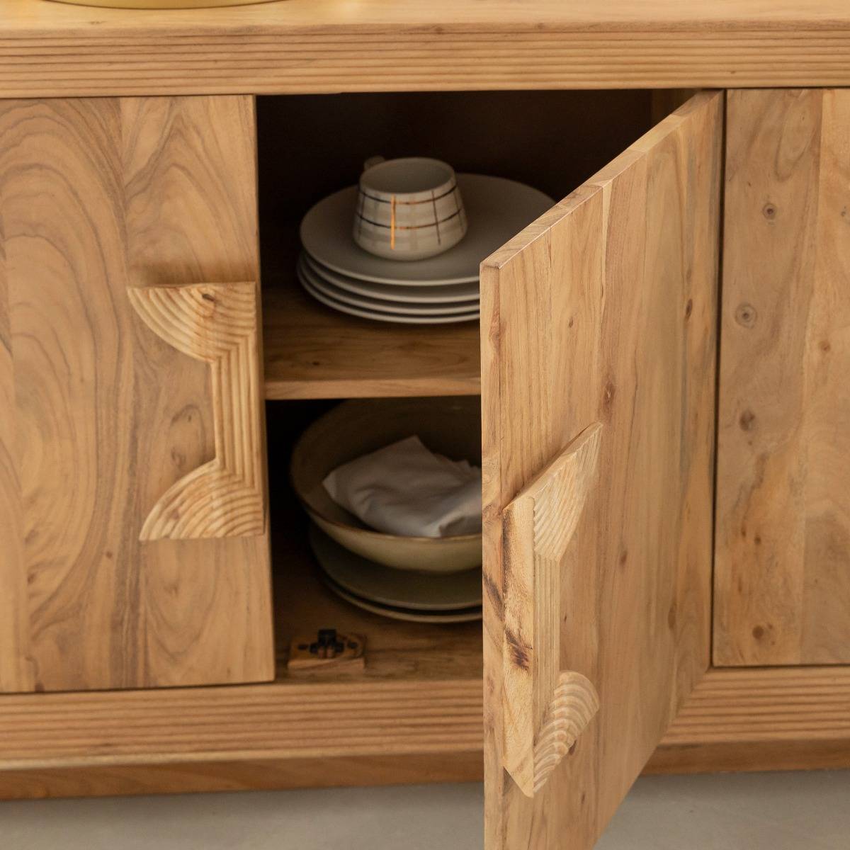 Buffet en bois d'acacia Lonni