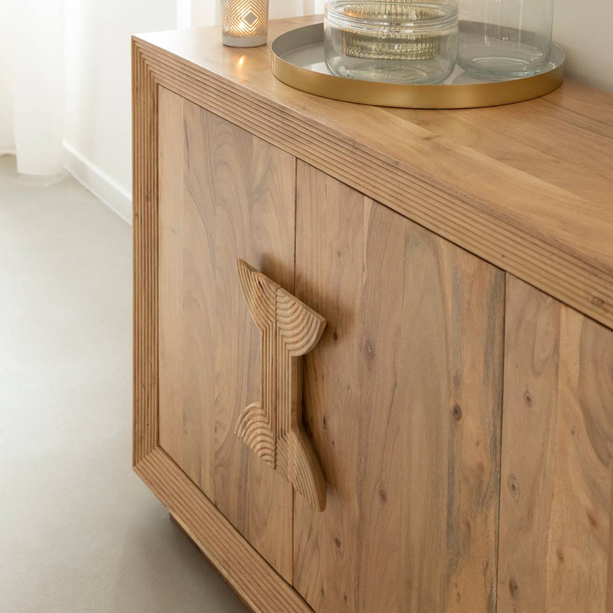 Buffet en bois d'acacia Lonni