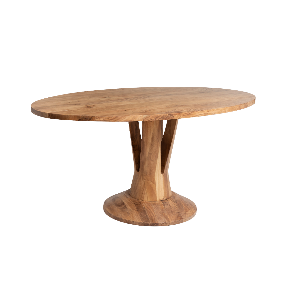 Table à manger ovale en bois d'acacia 175 cm Sauge