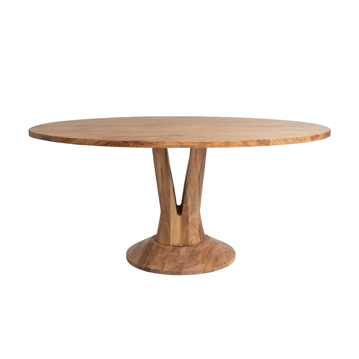 Table ovale en bois d'acacia 175 cm Sauge