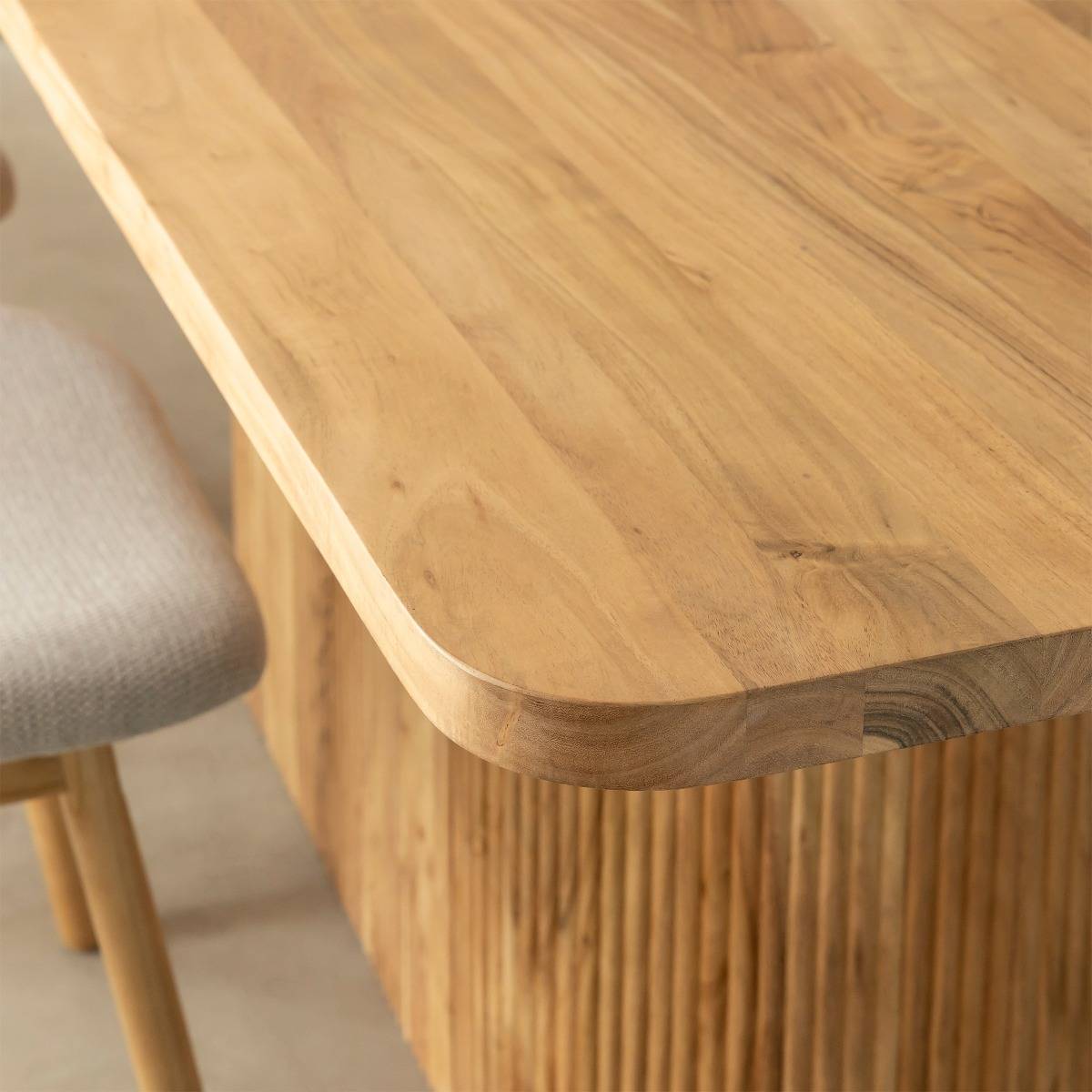 Table à manger en bois d'acacia Vali
