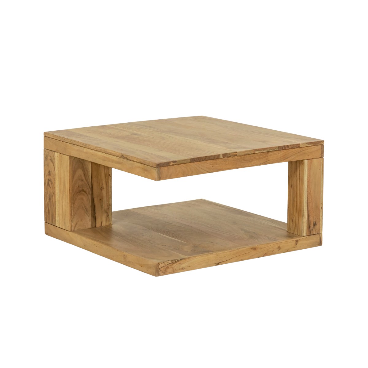 Table basse carrée en bois d'acacia Caël
