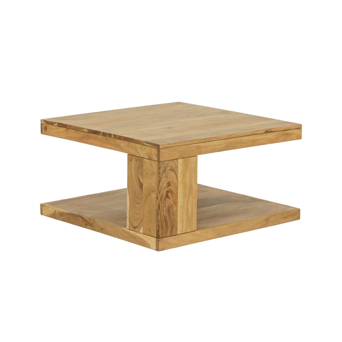 Table basse carrée en bois d'acacia Caël