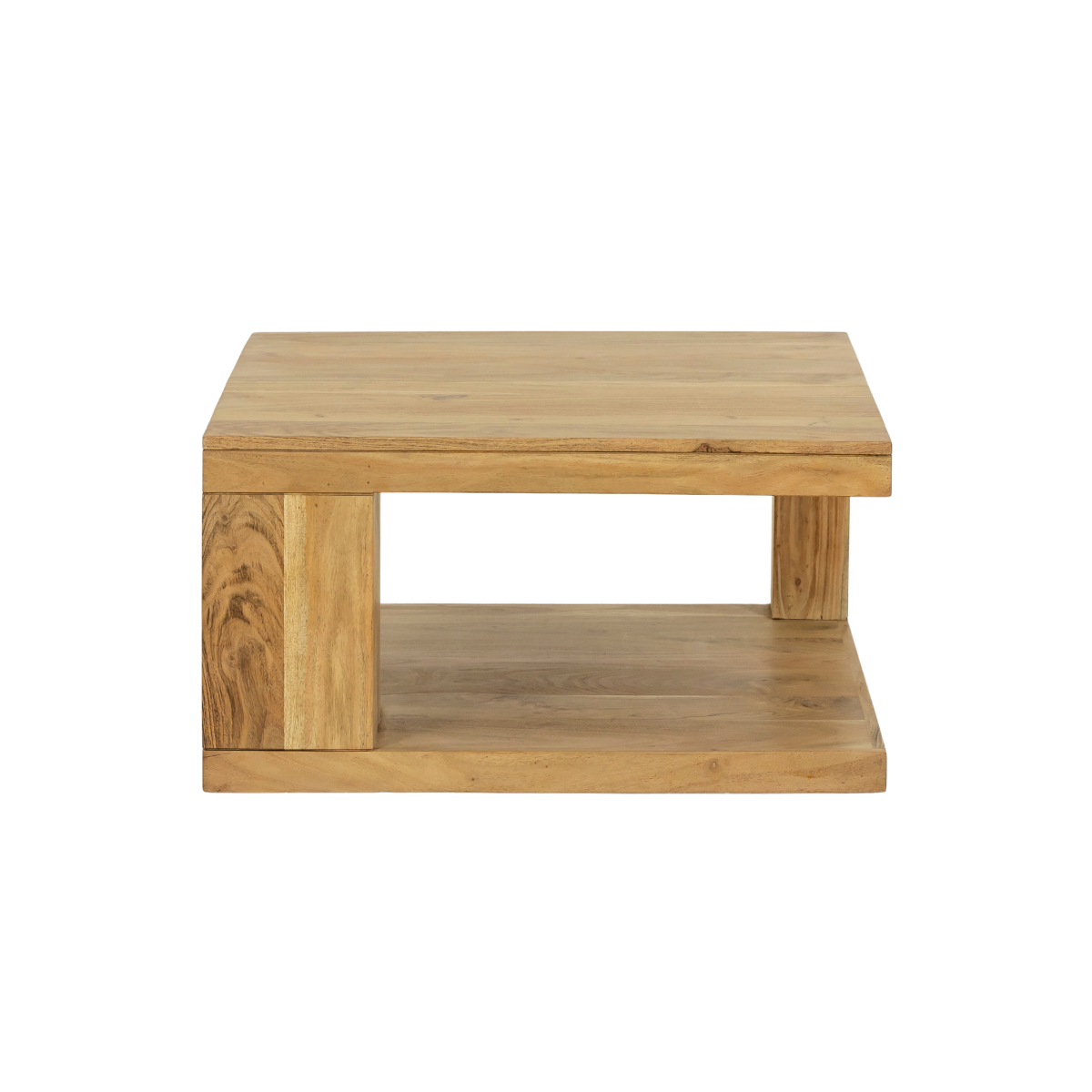 Table basse carrée en bois d'acacia Caël