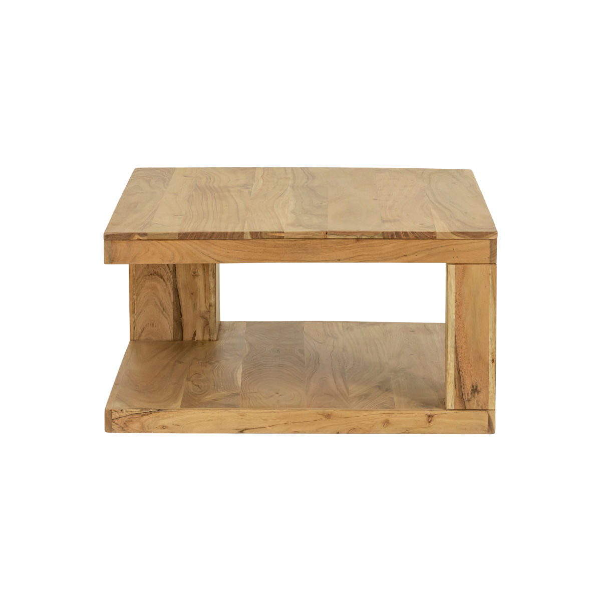 Table basse carrée en bois d'acacia Caël