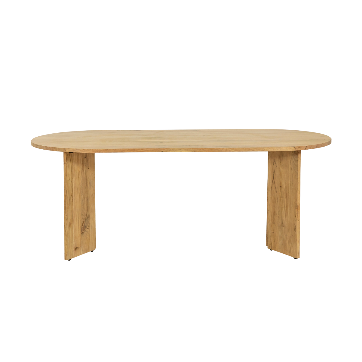 Table à manger ovale en bois d'acacia Elwen